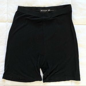 Black biker shorts